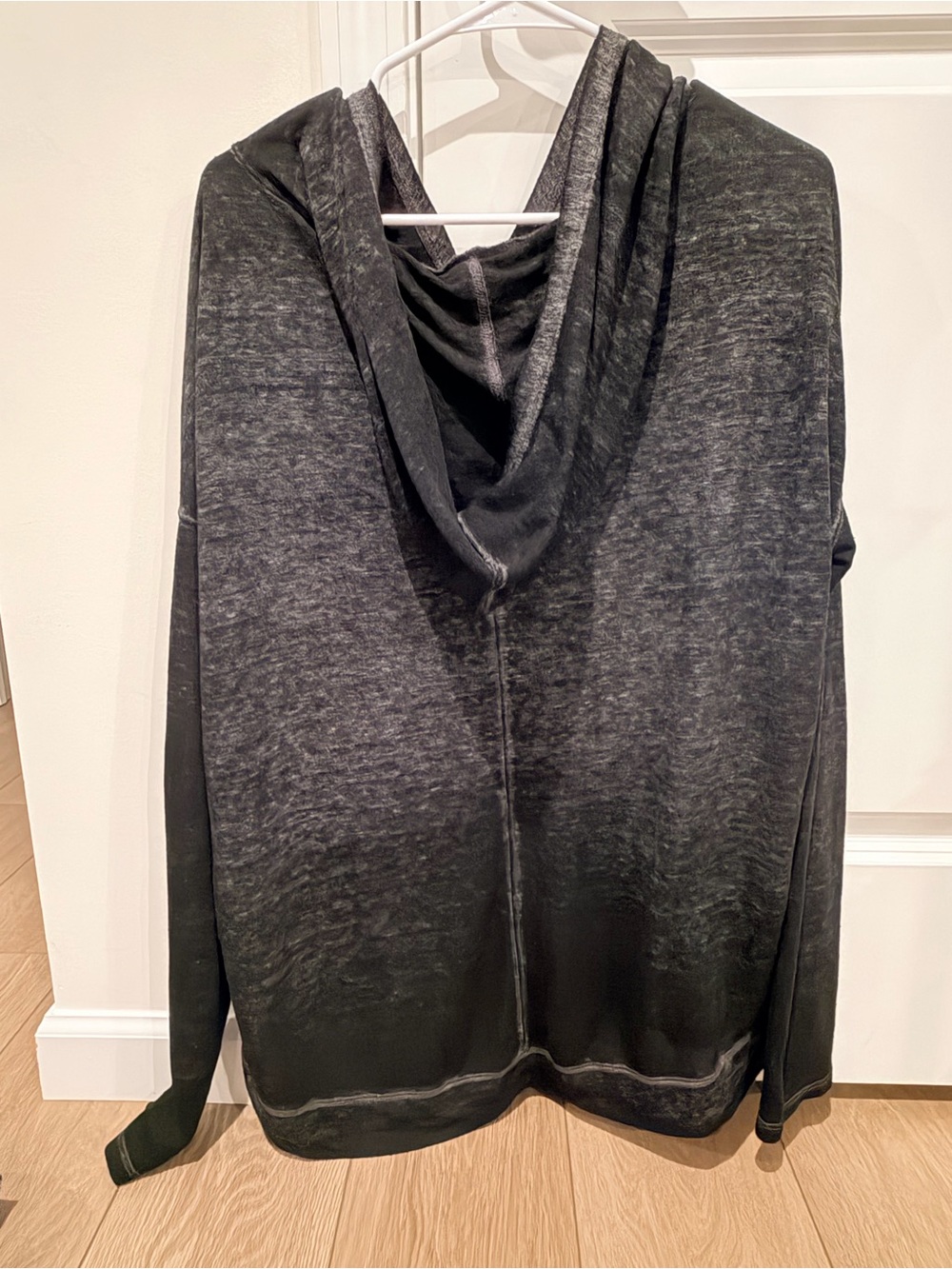 Free People - We The Free Washed Black Pullover Hoodie - Picture 2 of 3